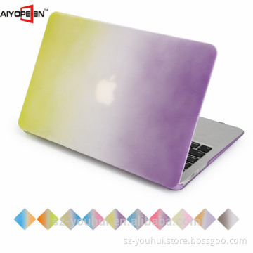 Wholesale Ultra Slim Rainbow Color Case Protective Hard Cover for Macbook Air 11.6"